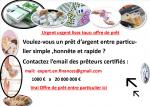 FSE Offre de prêt entre particulier non remboursable en suisse France belg