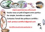 Vrai prêteur : offre de prêt entre particulier certifié :  pour vos demand