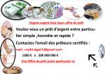Offre de prêt . Témoignage j’ai reçu mon prêt :  Évitez de vous faire arnaq