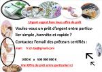 OFFRE DE PRÊT ENTRE PARTICULIER  transparent  et rapide  -  Avez-vous beso